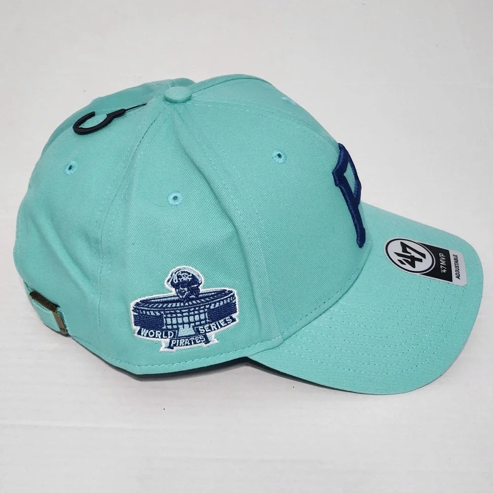 Pittsburgh Pirates WS Patch Hat Adult Mint Legend Sure Sho 47 Brand MVP Snapback
